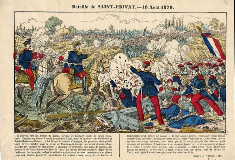 BATAILLE DE SAINT-PRIVAT. - 18 Août 1870  (titre inscrit)_0