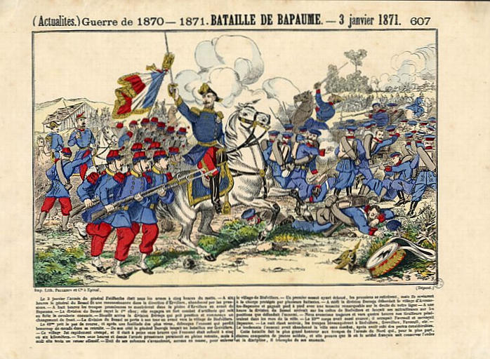 (Actualités.) Guerre de 1870 - 1871. BATAILLE DE BAPAUME. - 3 janvier 1871 (titre inscrit)_0