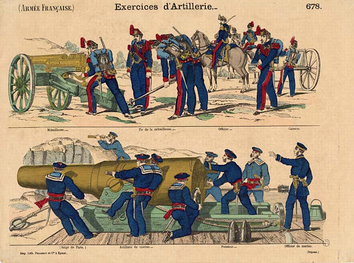(ARMEE FRANCAISE) Exercices d'Artillerie (titre inscrit)_0