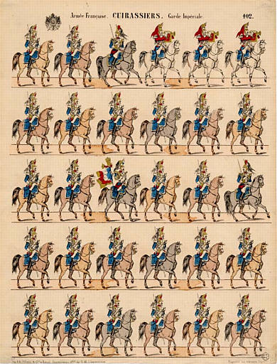 Armèe française. CUIRASSIERS. Garde Impériale (titre inscrit)_0