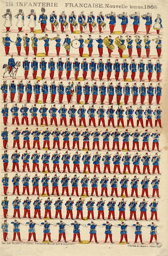 INFANTERIE FRANCAISE. Nouvelle tenue. 1868 (titre inscrit)_0