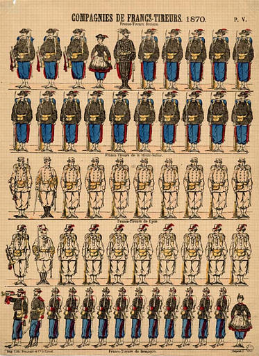 COMPAGNIE DE FRANCS-TIREURS. 1870 (titre inscrit)_0