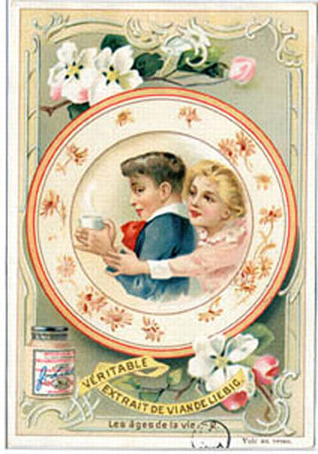 LES AGES DE LA VIE 2 (RECTO) -2 DEBARQUEMENT DE TROUPEAU A FRAY-BENTOS (COMPAGNIE LIEBIG) (VERSO) (titre inscrit)_0
