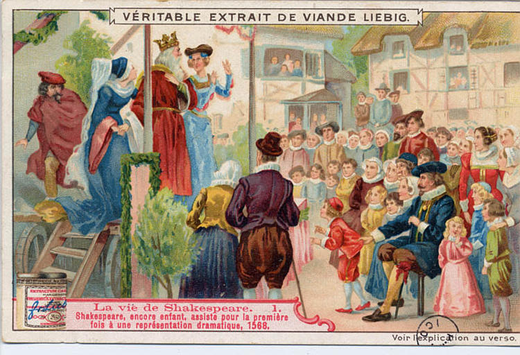 LA VIE DE SHAKESPEARE / 1 SHAKESPEARE ENCORE ENFANT ASSISTE POUR LA PREMIERE FOIS A UNE REPRESENTATION DRAMATIQUE, 1568 (titre inscrit)_0
