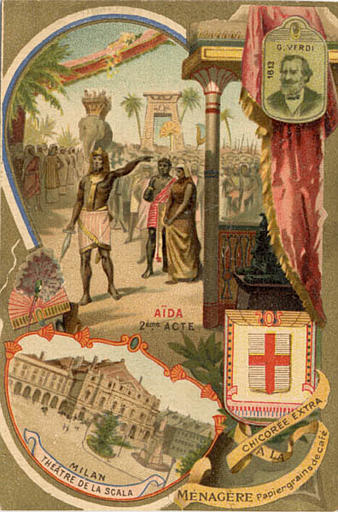 G. VERDI / 1813 / AIDA / 2éme ACTE / MILAN / THEATRE DE LA SCALA (titre inscrit)_0