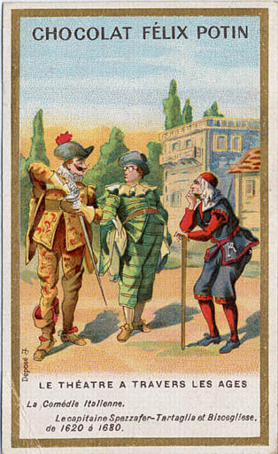 LE THEATRE A TRAVERS LES AGES / La comédie italienne / Le capitaine Spezzafer (...) 1680 (titre inscrit)_0