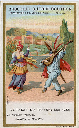 LE THEATRE A TRAVERS LES AGES / La Comédie Italienne. / Ricullina et Metzotin (titre inscrit)_0