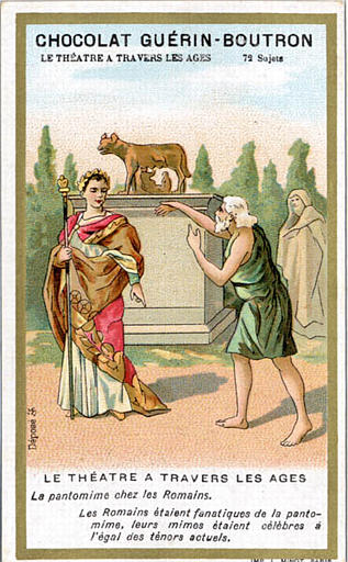 LE THEATRE A TRAVERS LES AGES / La pantomime chez les romains (titre inscrit)_0
