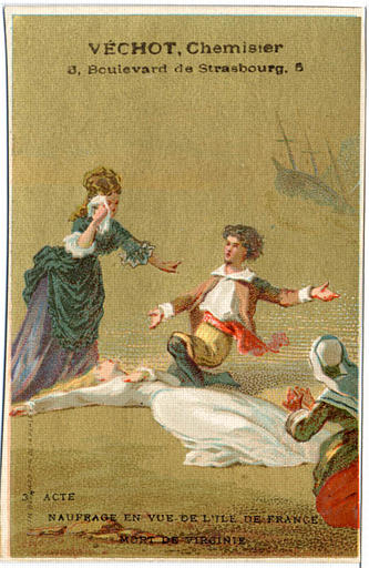 3e ACTE / NAUFRAGE EN VUE DE L'ILE DE FRANCE (ancien nom de l'ile Maurice) / MORT DE VIRGINIE (titre inscrit)_0