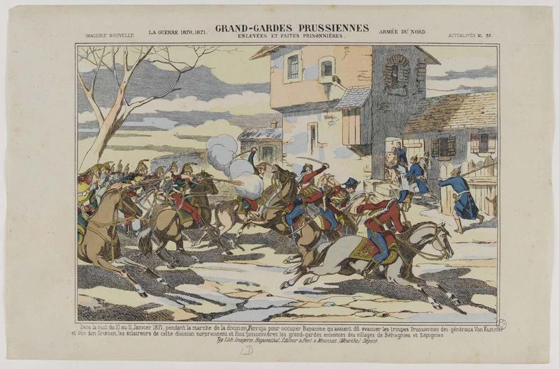 LA GUERRE 1870-1871. GRAND-GARDES PRUSSIENNES ENLEVÉES ET FAITES PRISONNIÈRES. ARMÉE DU NORD (titre inscrit)_0