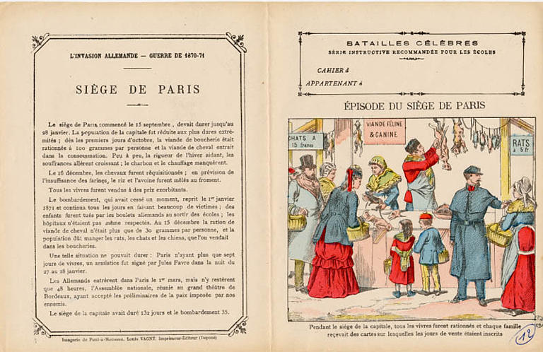 BATAILLES CÉLÈBRES / SÉRIE INSTRUCTIVE RECOMMANDÉE POUR LES ÉCOLES / ÉPISODE DU SIÈGE DE PARIS (titre inscrit)_0