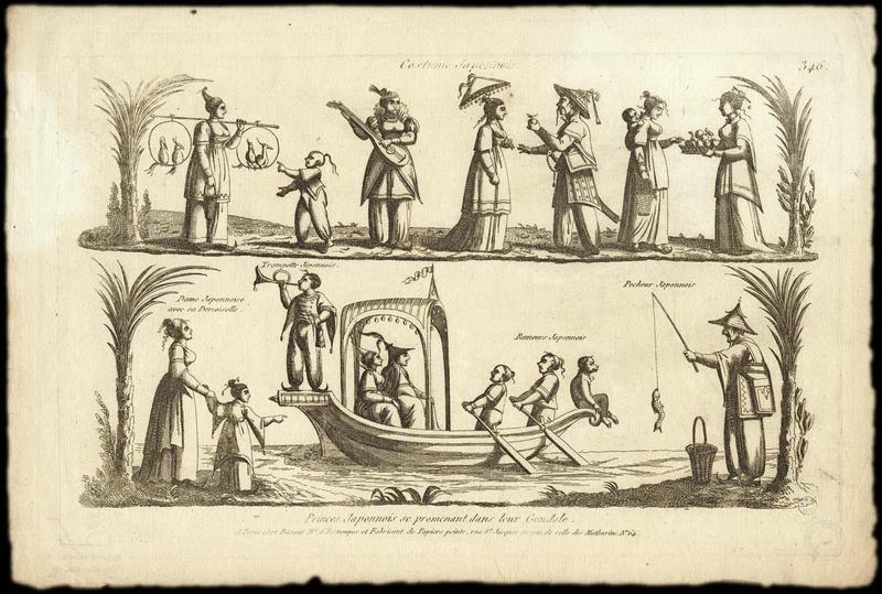 Princes Japonnais se promenant dans leur  Gondole. (titre inscrit)_0