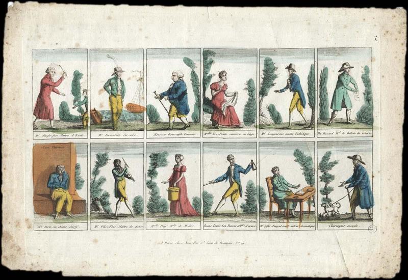 Représentation comique de divers métiers (titre factice)_0