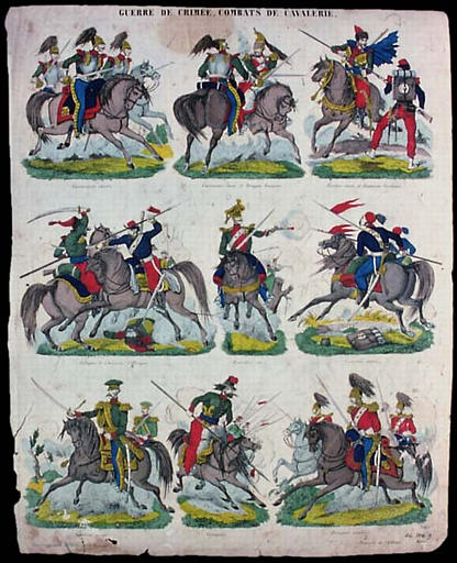 GUERRE DE CRIMEE, COMBATS DE CAVALERIE. (titre inscrit)_0