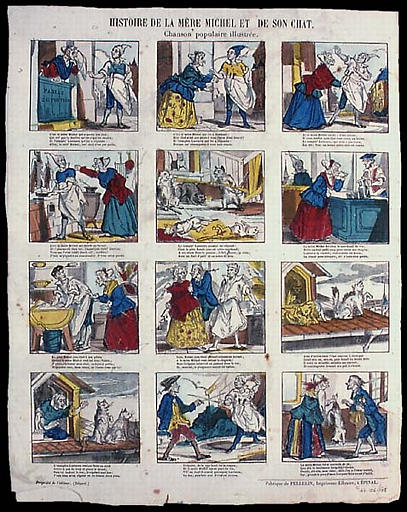 HISTOIRE DE LA MERE MICHEL DE SON CHAT. / Chanson populaire illustrée (titre inscrit)_0