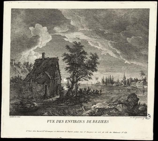 VUE DES ENVIRONS DE BEZIERS. (titre inscrit)_0