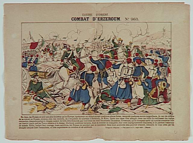 GUERRE D'ORIENT / COMBAT D'ERZEROUM. (titre inscrit)_0