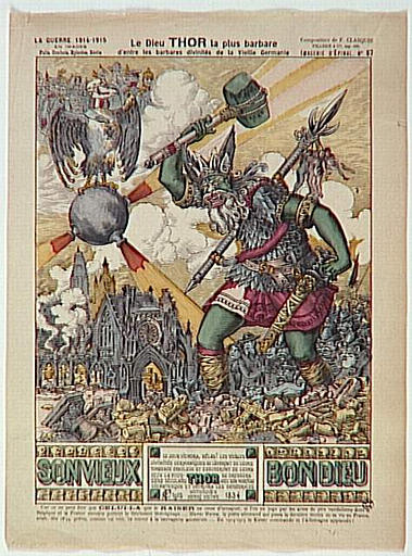 Le Dieu THOR la plus barbare / d'entre les barbares divinités de la Vieille Germanie (titre inscrit)_0