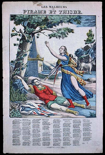 LES MALHEURS / DE / PIRAME ET THISBE. (titre inscrit)_0