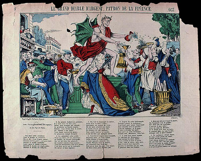 LE GRAND DIABLE D'ARGENT, PATRON DE LA FINANCE. (titre inscrit)_0