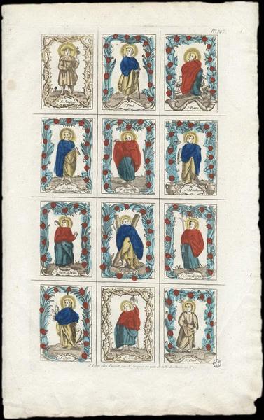 PLANCHE DE SAINTS. (titre factice)_0