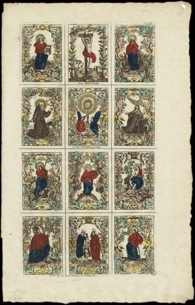 PLANCHE DE SAINTS. (titre factice)_0