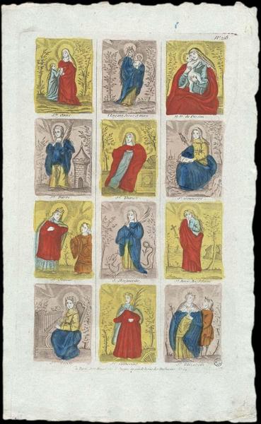 PLANCHE DE SAINTS. (titre factice)_0