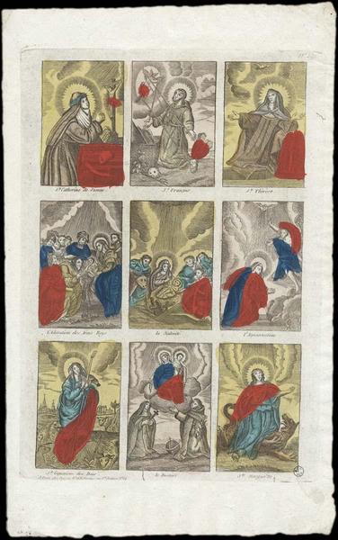 PLANCHE DE SAINTS. (titre factice)_0