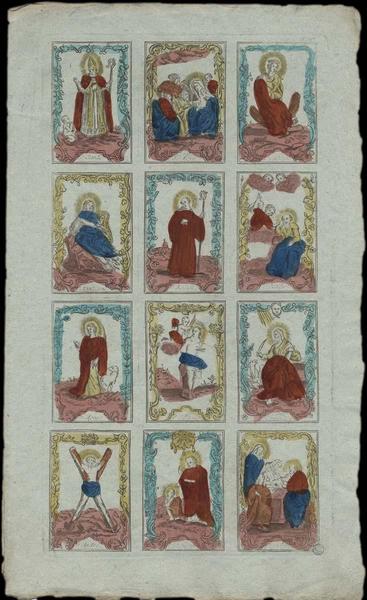 PLANCHE DE SAINTS. (titre factice)_0