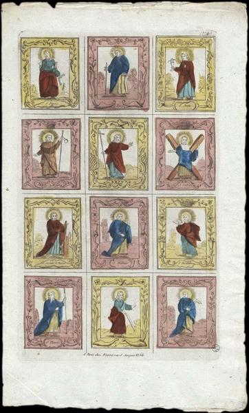 PLANCHE DE SAINTS. (titre factice)_0