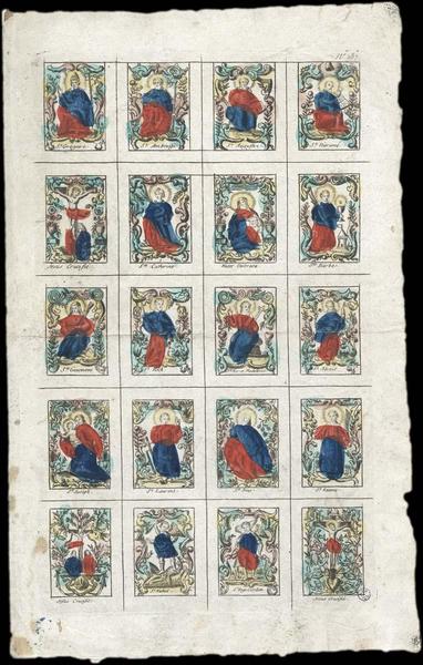 PLANCHE DE SAINTS. (titre factice)_0