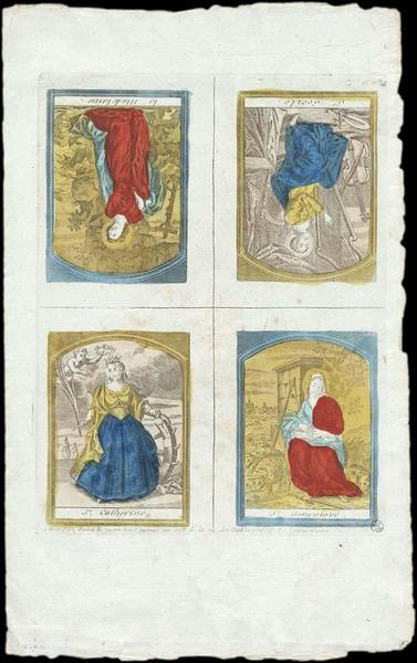 PLANCHE DE SAINTS. (titre factice)_0
