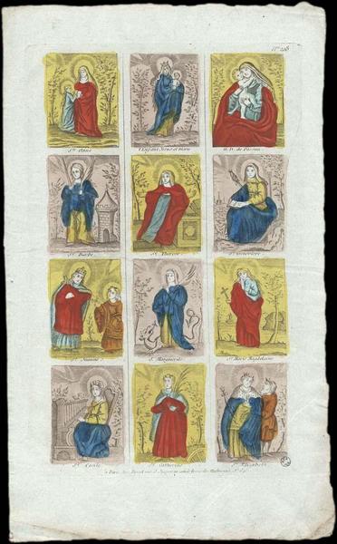 PLANCHE DE SAINTS. (titre factice)_0