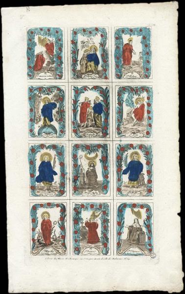 PLANCHE DE SAINTS. (titre factice)_0