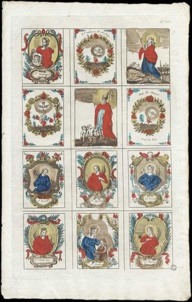 PLANCHE DE SAINTS. (titre factice)_0