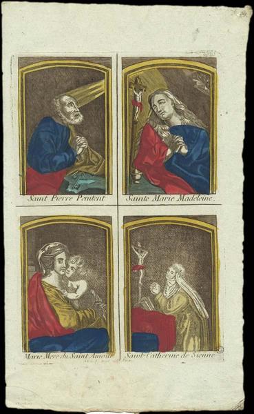 PLANCHE DE SAINTS. (titre factice)_0