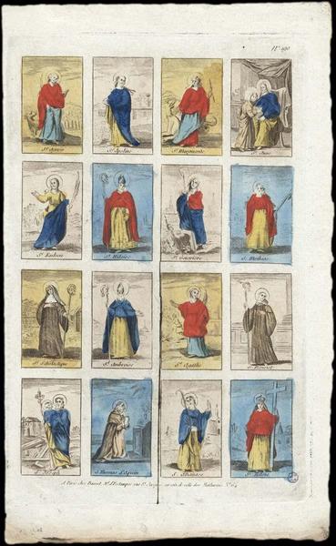PLANCHE DE SAINTS. (titre factice)_0