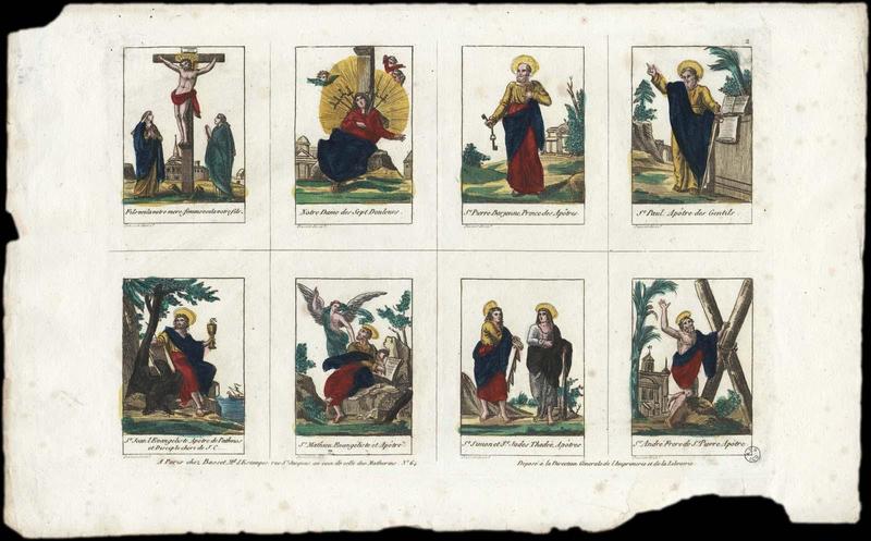 PLANCHE DE SAINTS. (titre factice)_0