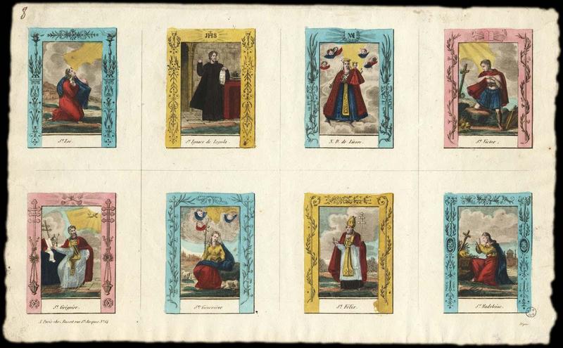 PLANCHE DE SAINTS. (titre factice)_0