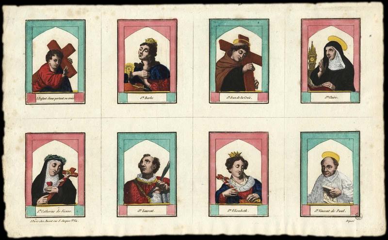 PLANCHE DE SAINTS. (titre factice)_0