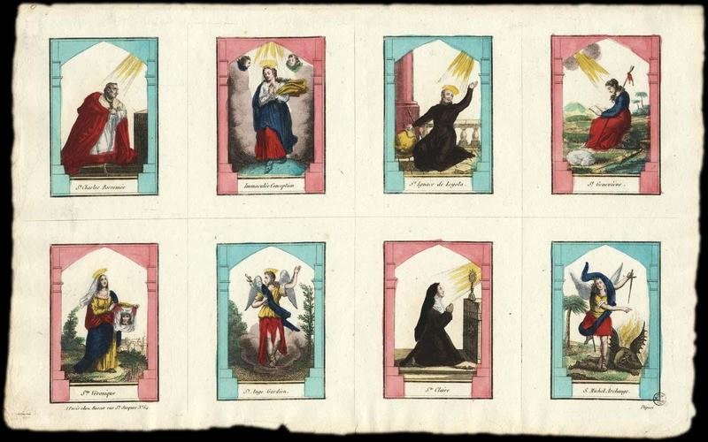PLANCHE DE SAINTS. (titre factice)_0