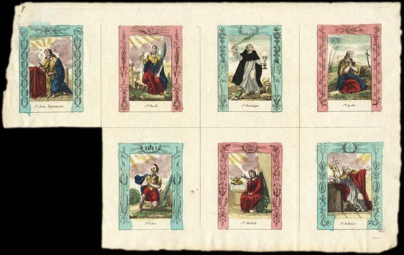 PLANCHE DE SAINTS. (titre factice)_0