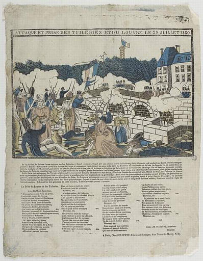 ATTAQUE ET PRISE DES TUILERIES ET DU LOUVRE LE 29 JUILLET 1830 (titre inscrit)_0