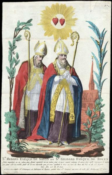 St MEDARD EVEQUE DE NOYON ET St GILDARD EVEQUE DE ROUEN. (titre inscrit)_0
