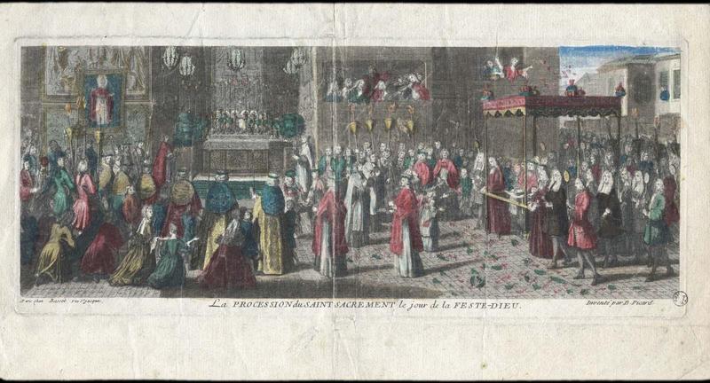 LA PROCESSION DU SAINT SACREMENT LE JOUR DE LA FESTE-DIEU. (titre inscrit)_0