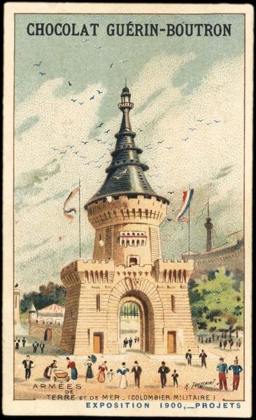 ARMEES / DE / TERRE ET DE MER- (COLOMBIER MILITAIRE) / EXPOSITION Universelle 1900, -PROJETS (titre inscrit)_0