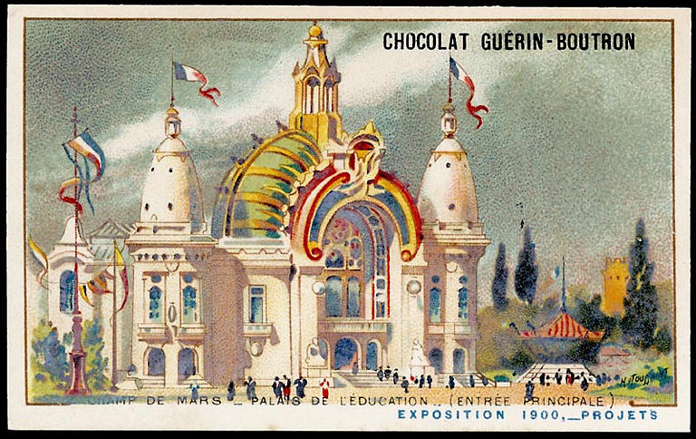 CHAMP DE MARS-PALAIS DE L'EDUCATION- (ENTREE PRINCIPALE) / EXPOSITION Universelle 1900, -PROJETS (titre inscrit)_0