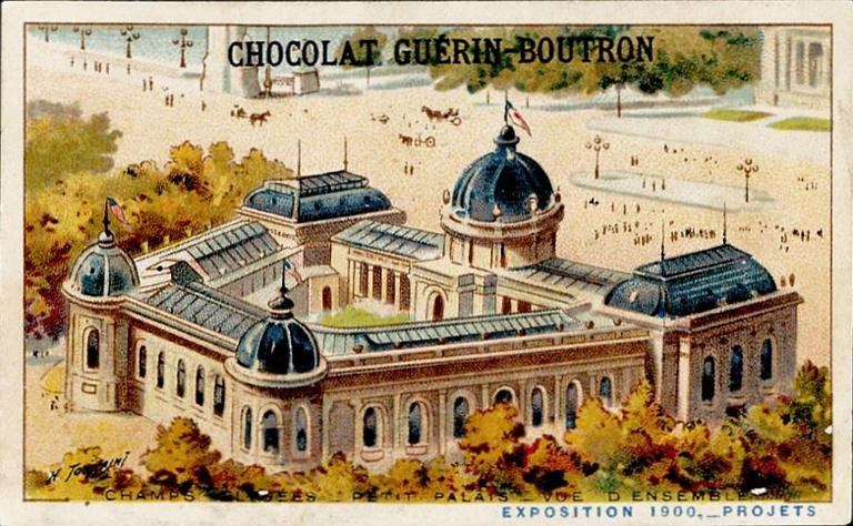 CHAMPS-ELYSEES-PETIT PALAIS-VUE D'ENSEMBLE / EXPOSITION Universelle 1900, -PROJETS (titre inscrit), Henri Toussaint, 1900