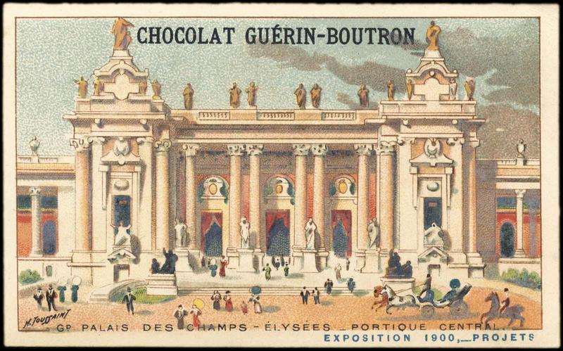GD PALAIS DES CHAMPS-ELYSEES- PORTIQUE CENTRAL / EXPOSITION Universelle 1900, -PROJETS (titre inscrit), Henri Toussaint, 1900