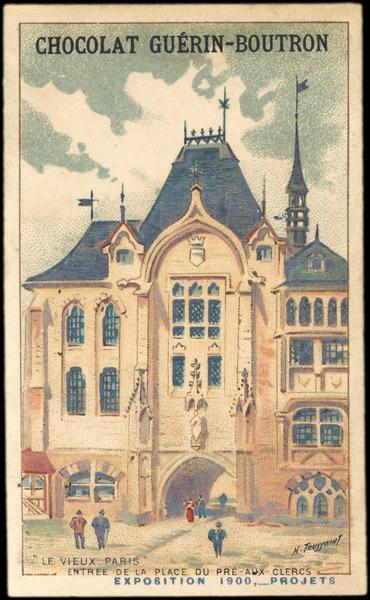 'LE VIEUX PARIS' / ... EXPOSITION Universelle 1900, -PROJETS (titre inscrit), Henri Toussaint, 1900